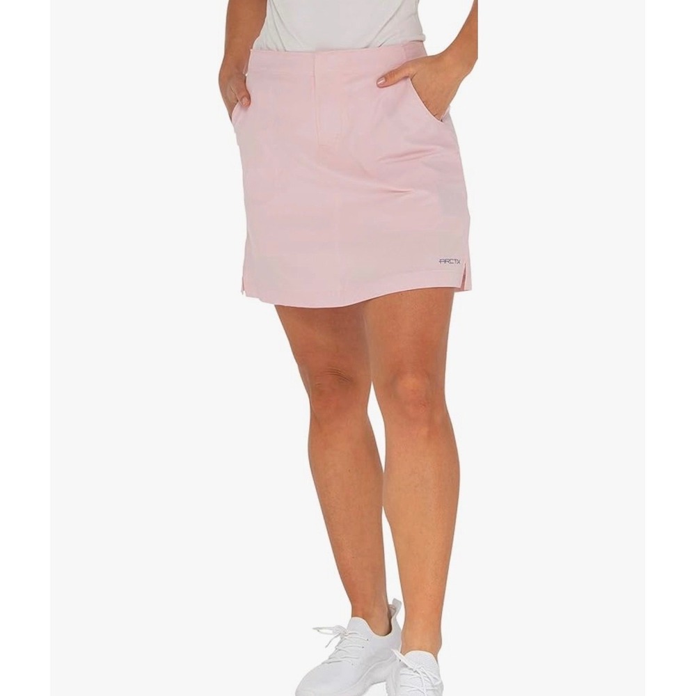 Arctix White Active Skort 17 Inch Length UPF 50 Quick Dry Golf Tennis M NEW